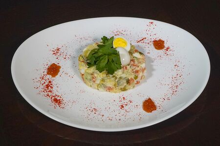 Оливье с курицей халяль