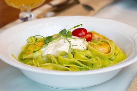 Феттуччине с сёмгой