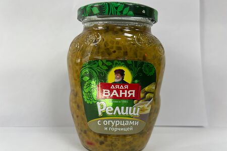 Релиш с огурцами и горчицей