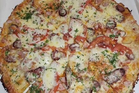 Пицца на тонком тесте тосканская