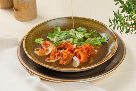 Суп с опалённой телятиной