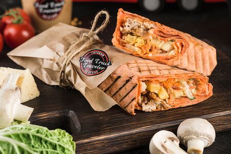 Шашлык в лаваше со свининой