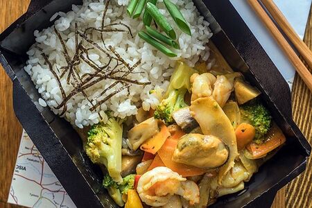 Карри морепродукты