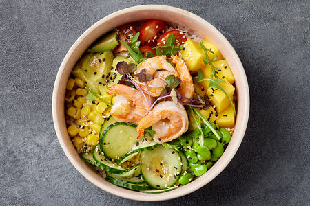 Покедон с креветкой