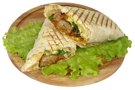 Шашлык из свинины в лаваше