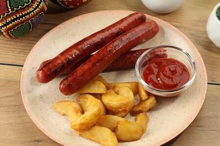 Копчёные колбаски гриль