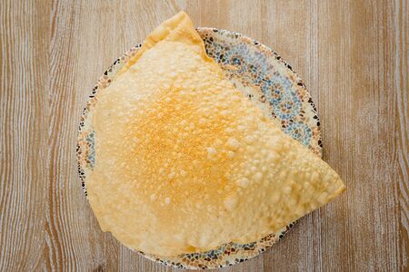 Чебурек с копченым сулугуни и картофелем