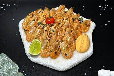 Тарелка северных креветок