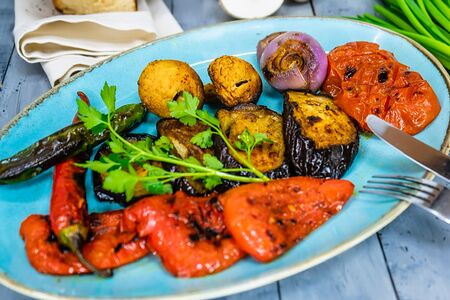 Овощи на мангале