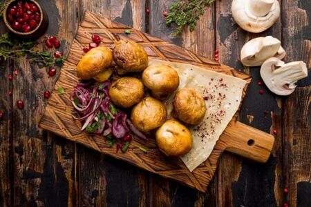 Запеченные шампиньоны