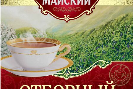 Майский Чай черный цейлон мел отбор высший сорт 100пак
