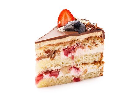 Торт Бананово-клубничный