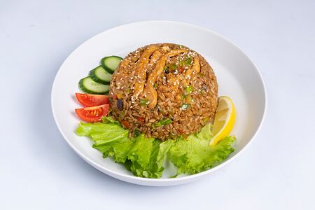 Тяхан с курицей