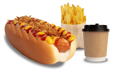 Хот-дог комбо с куриной колбаской