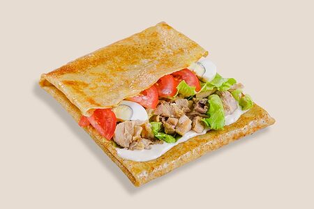 Блин Цезарь с курицей