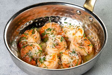 Чесночные креветки