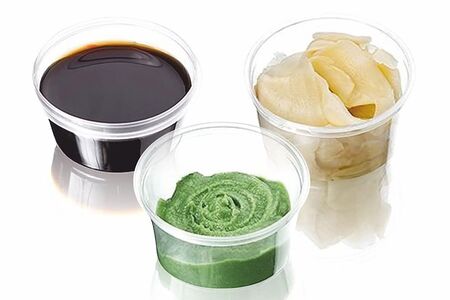 Имбирь, васаби, соевый соус