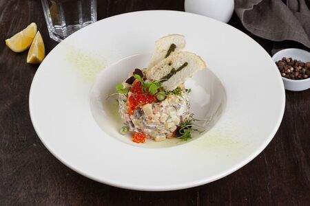 Оливье с телятиной