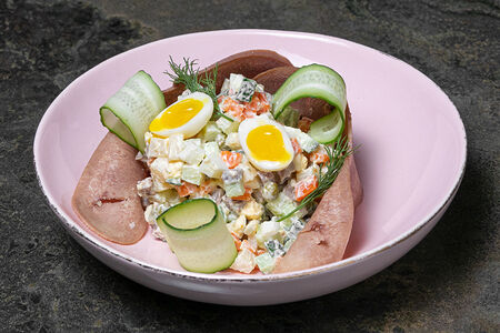 Оливье с языком