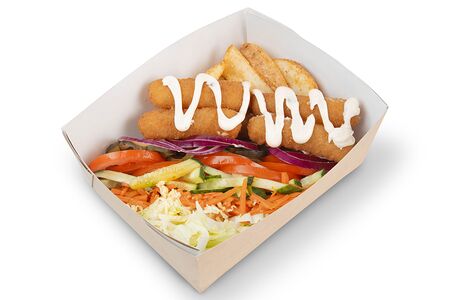 Шавербокс большой с сырными палочками