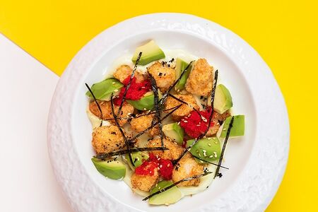 Креветки в сливочном васаби