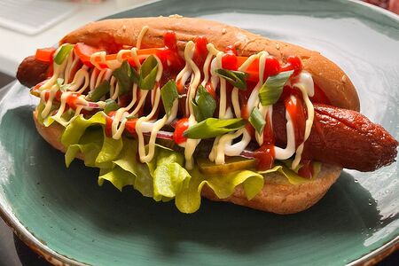 Хот-дог Классический с говяжьей сосиской