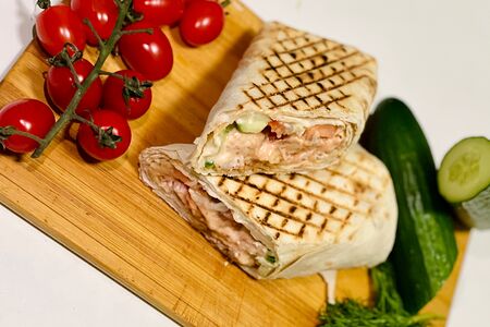 Шаурма вегетарианская с грибами