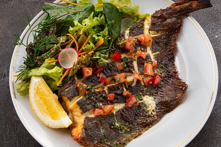 Камбала камчатская на гриле