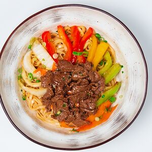 Удон с говядиной