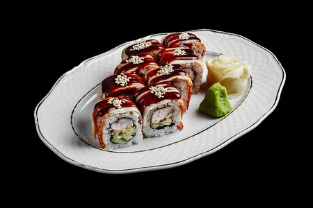 Ролл с Угрём и креветкой