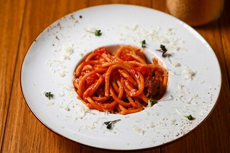 Спагетти с фрикадельками