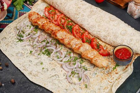 Бурум люля-кебаб из курицы
