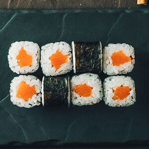 Мини с лососем