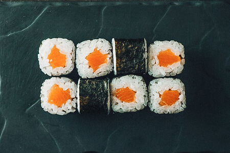 Мини с лососем