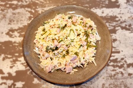 Салат с ветчиной Нежный