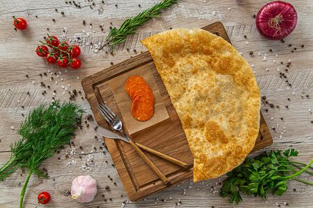 Чебурек пепперони с остринкой