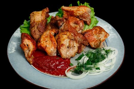 Шашлык из cвинoй шеи