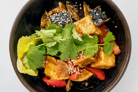 Салат из баклажанов в азиатском стиле