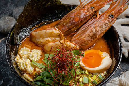 Рамен с лангустином