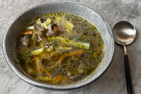 Суп-лапша Грибной (постное блюдо)