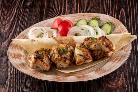 Шашлык из бедра курицы