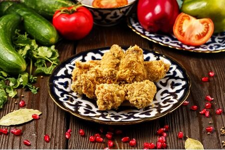 Крылышки в панировке