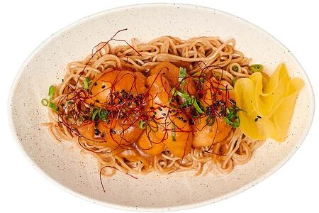 Мезмен с креветками карри