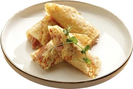 Блины с ветчиной и сыром