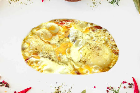 Яичница с луком