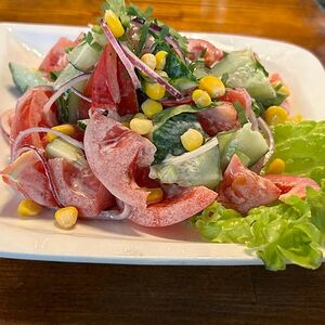 Овощной салат с майонезом