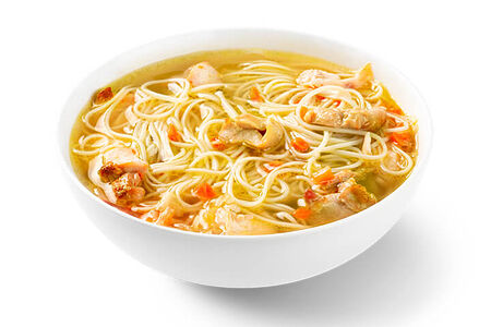 Суп-лапша куриная с зеленью