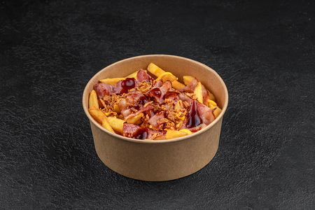 Картофель фри с беконом