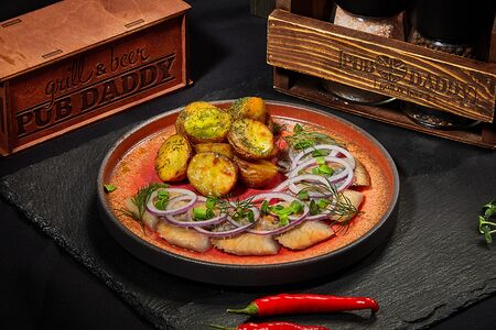 Сельдь с запеченным картофелем