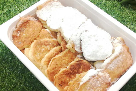 Оладьи с яблоками